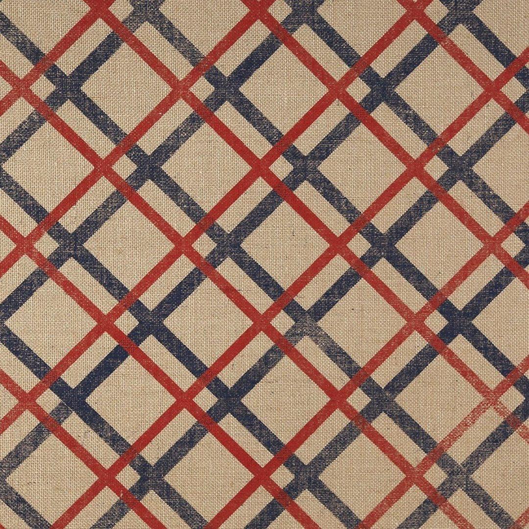 1080x1080 Phillip Jeffries Mad for Plaid Crimson and Navy on Jute Wallpaper 6009