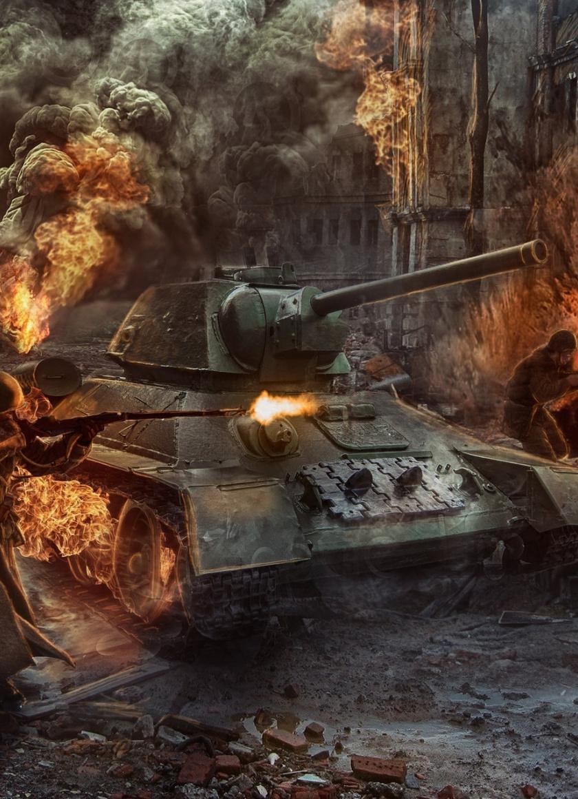 840x1160 World War 2 iPhone Wallpaper