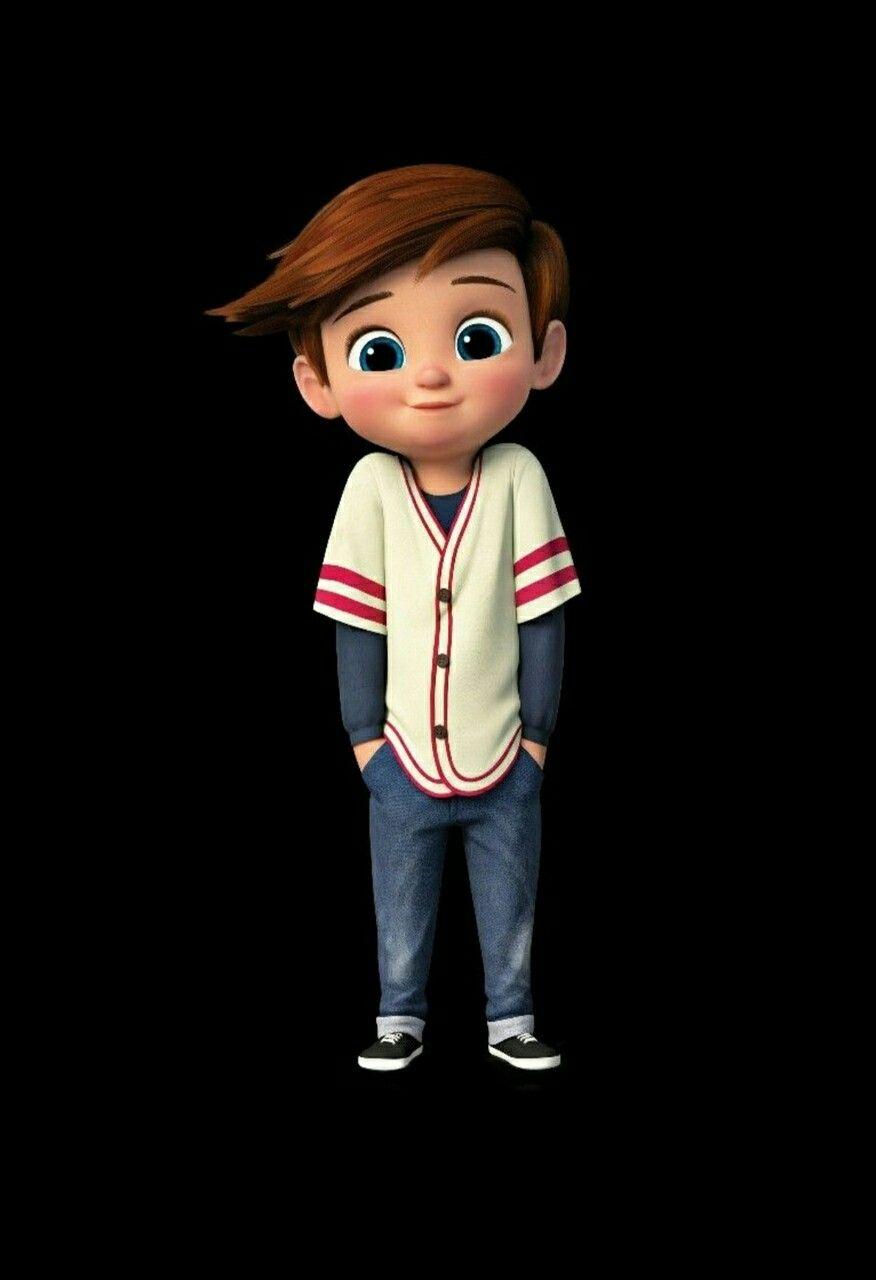 876x1280 Cartoon Boy iPhone Wallpaper