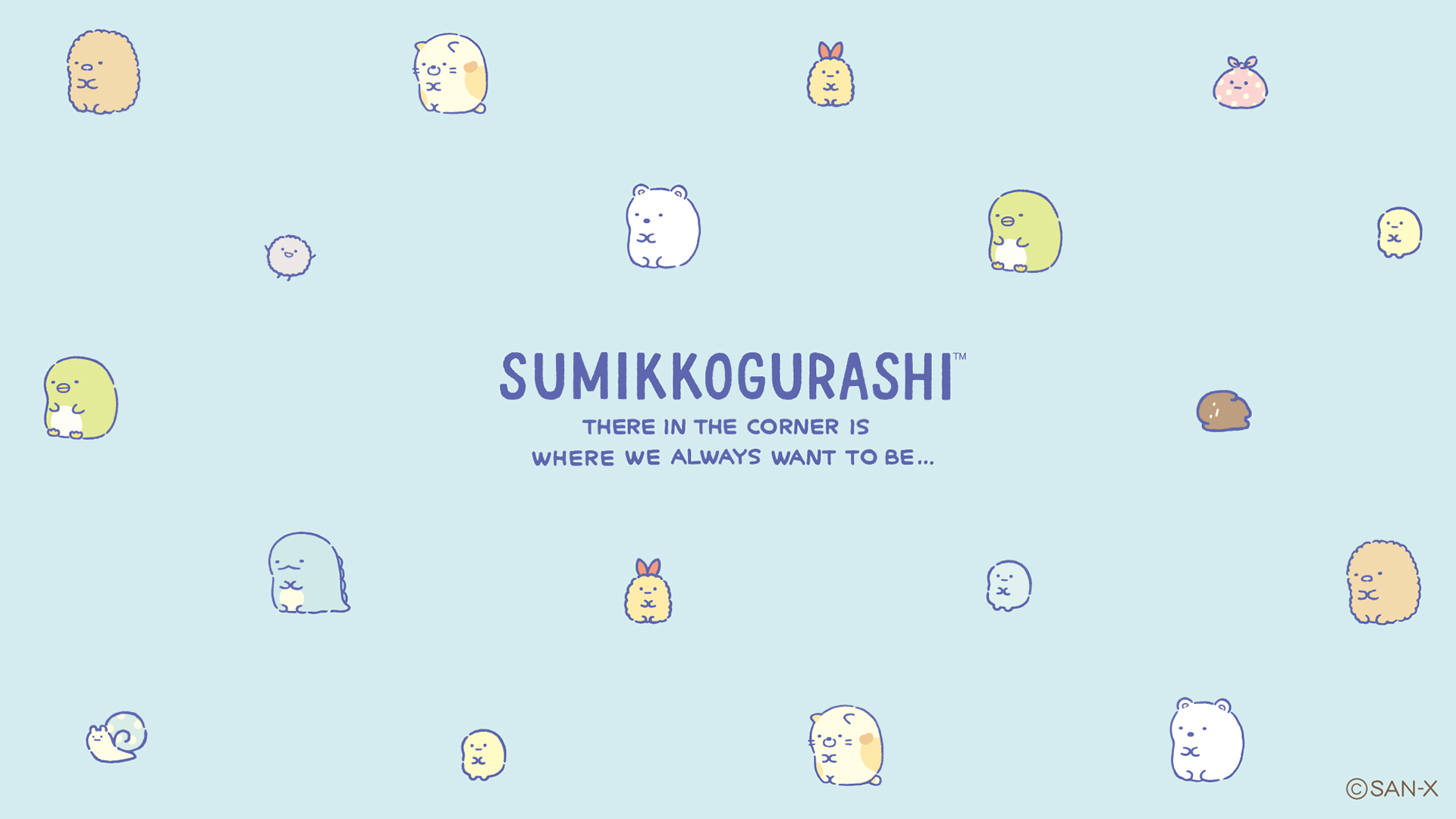 1920x1080 Sumikko Gurashi Background