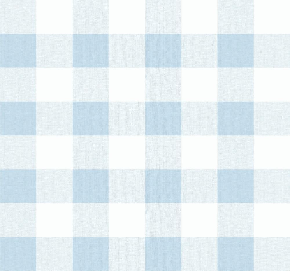 1000x933 Picnic Plaid Wallpaper in Blue Oasis from the Beach House Collection b
