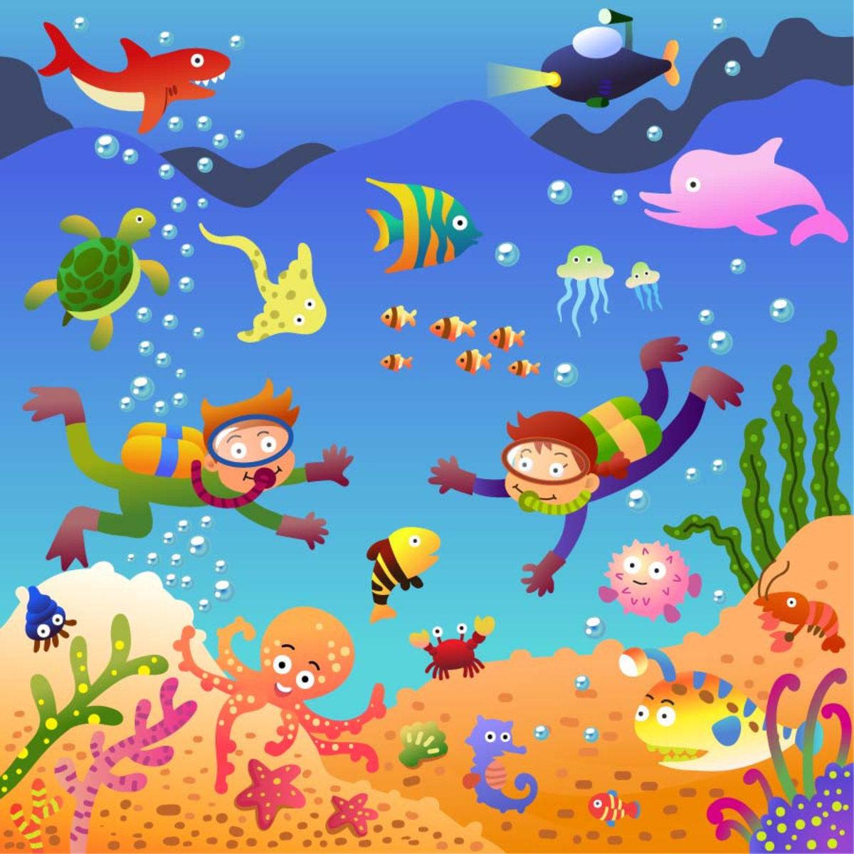 1200x1200 Awesome Sea: Picture Of Under The Sea Cartoon