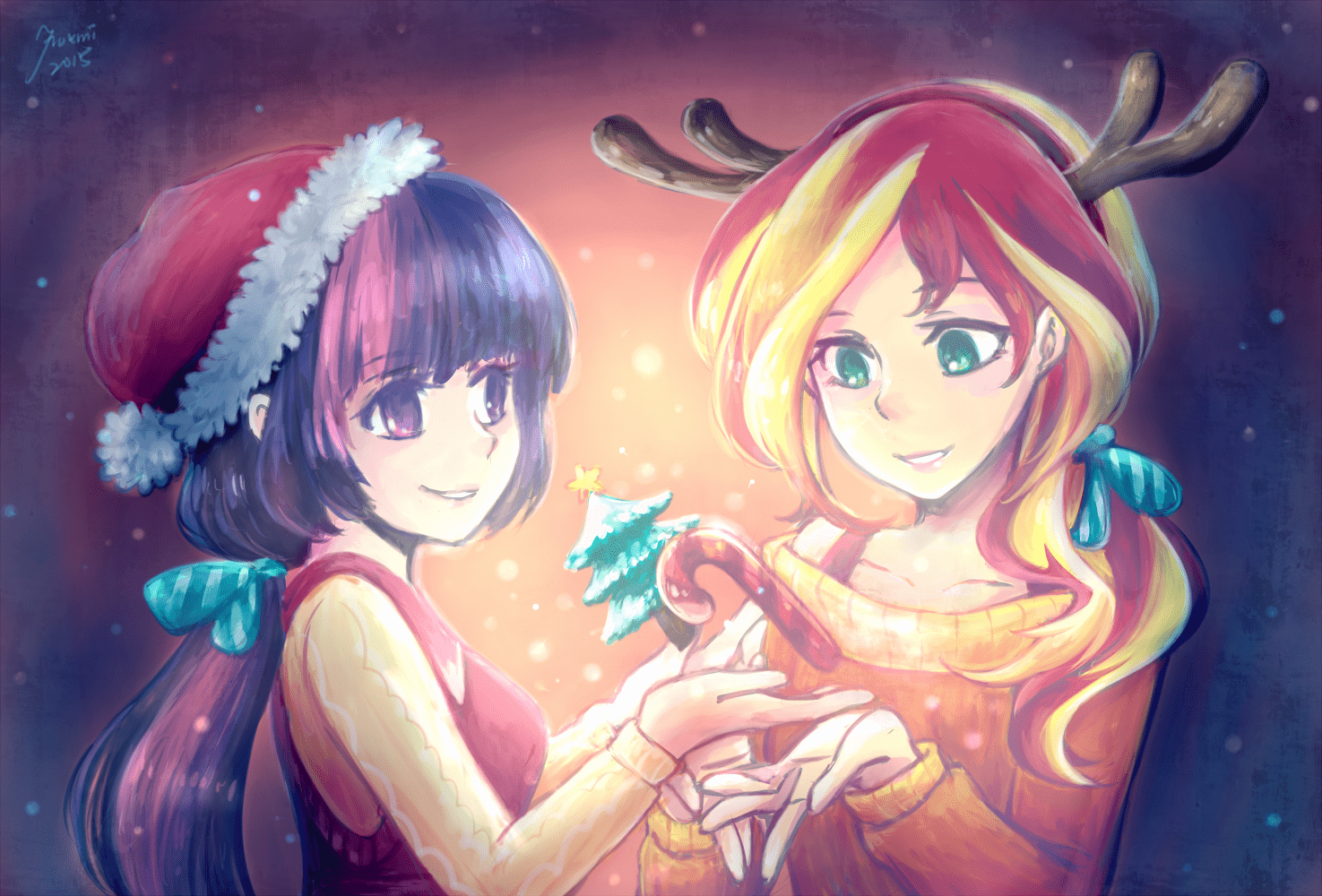 1475x1000 MLP Merry Christmas by Foxmi. My Little Pony: Friendship is Magic