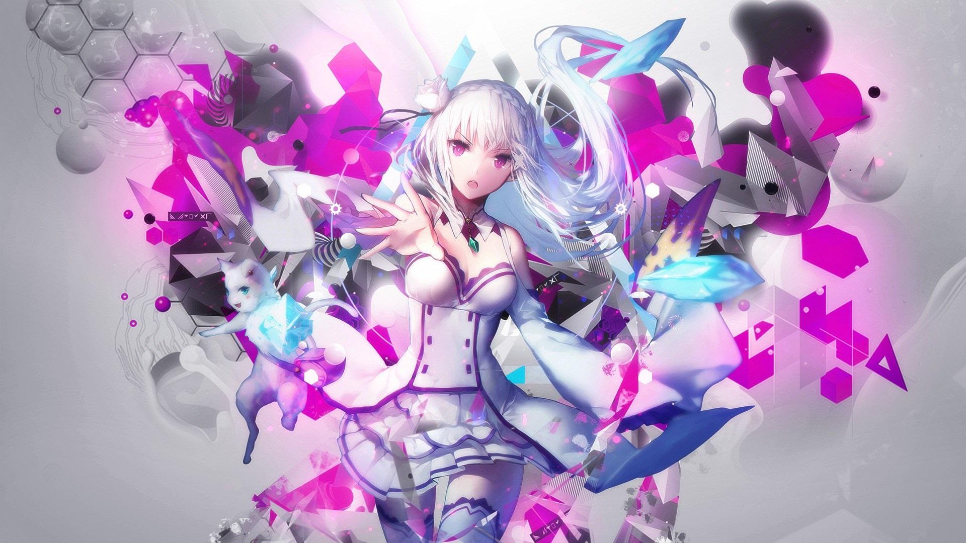 1920x1080 Anime Girl Computer Background