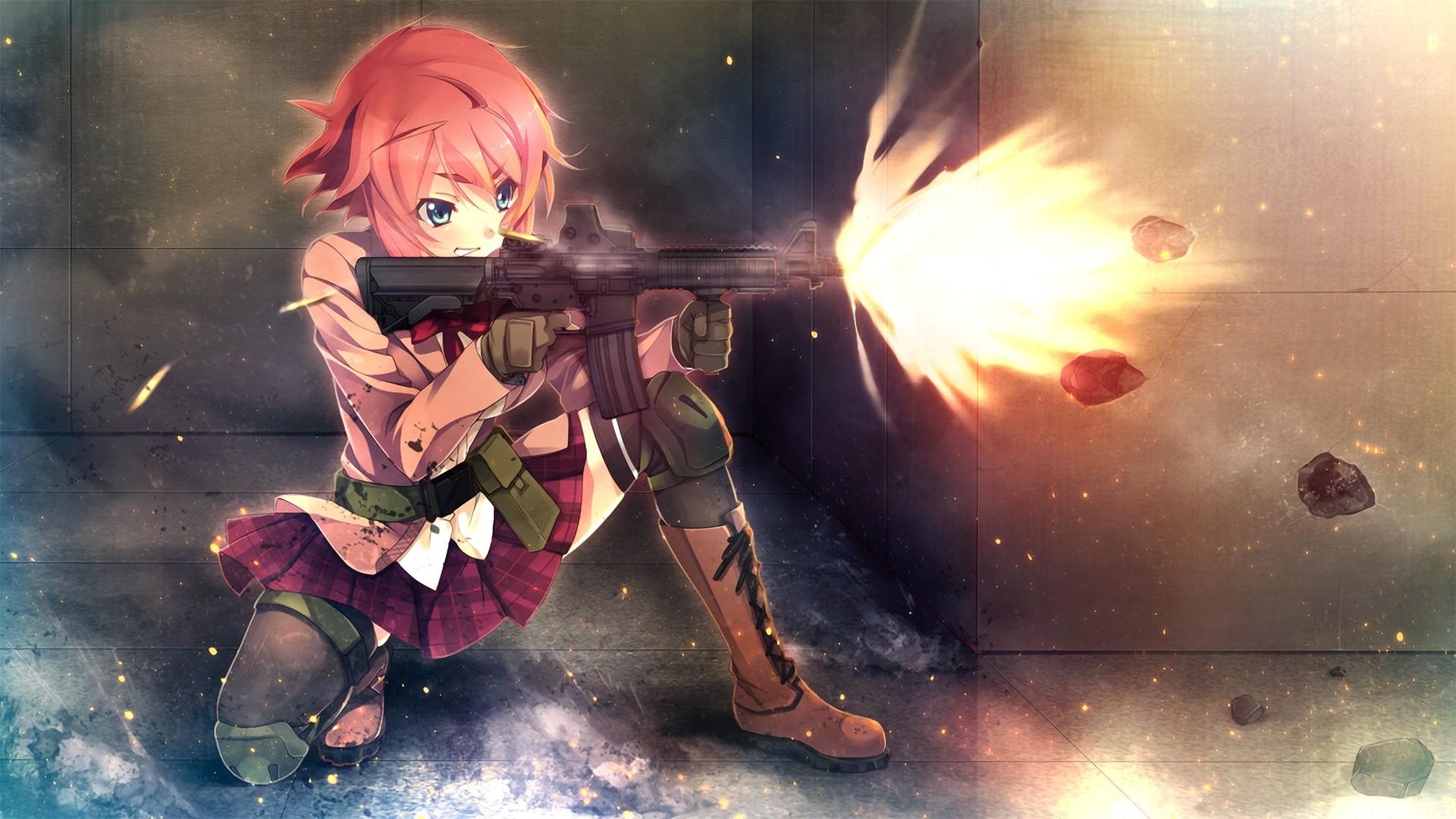 1920x1080 anime, anime girls, Innocent Bullet, Kanzaki Sayaka, screenshot, computer wallpaper, pc game. Mocah HD Wallpaper