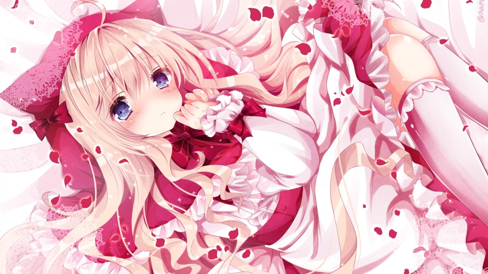 1920x1080 Pink Hair Anime Girl Wallpaper