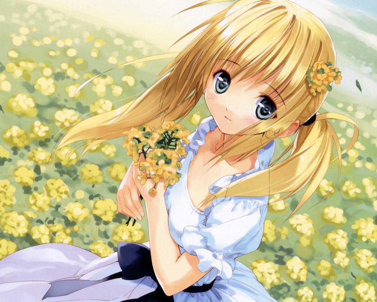 Cute Anime Flower Wallpapers - Top Free Cute Anime Flower Backgrounds ...