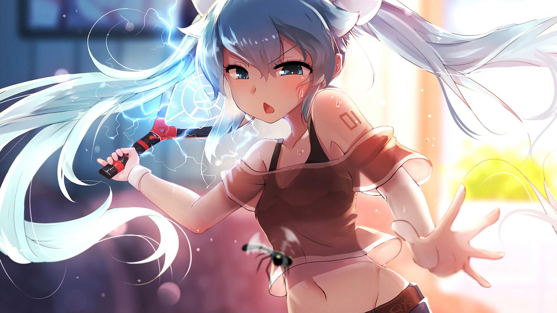 1920x1080 Free Hot Anime Girl Playing Tennis, Computer Desktop Anime Hatsune Miku