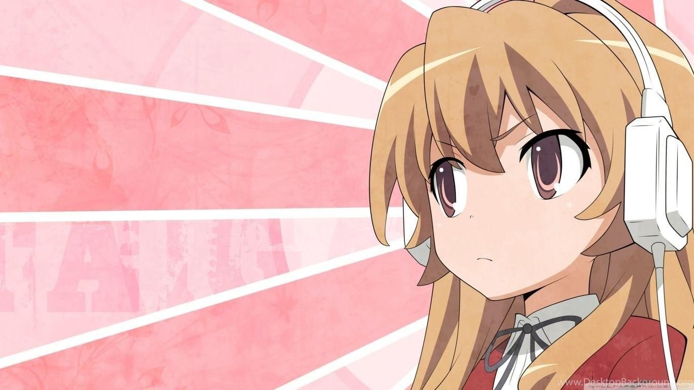 1366x768 Anime Girl With Headphones HD Desktop Wallpaper : High Definition. Desktop Background