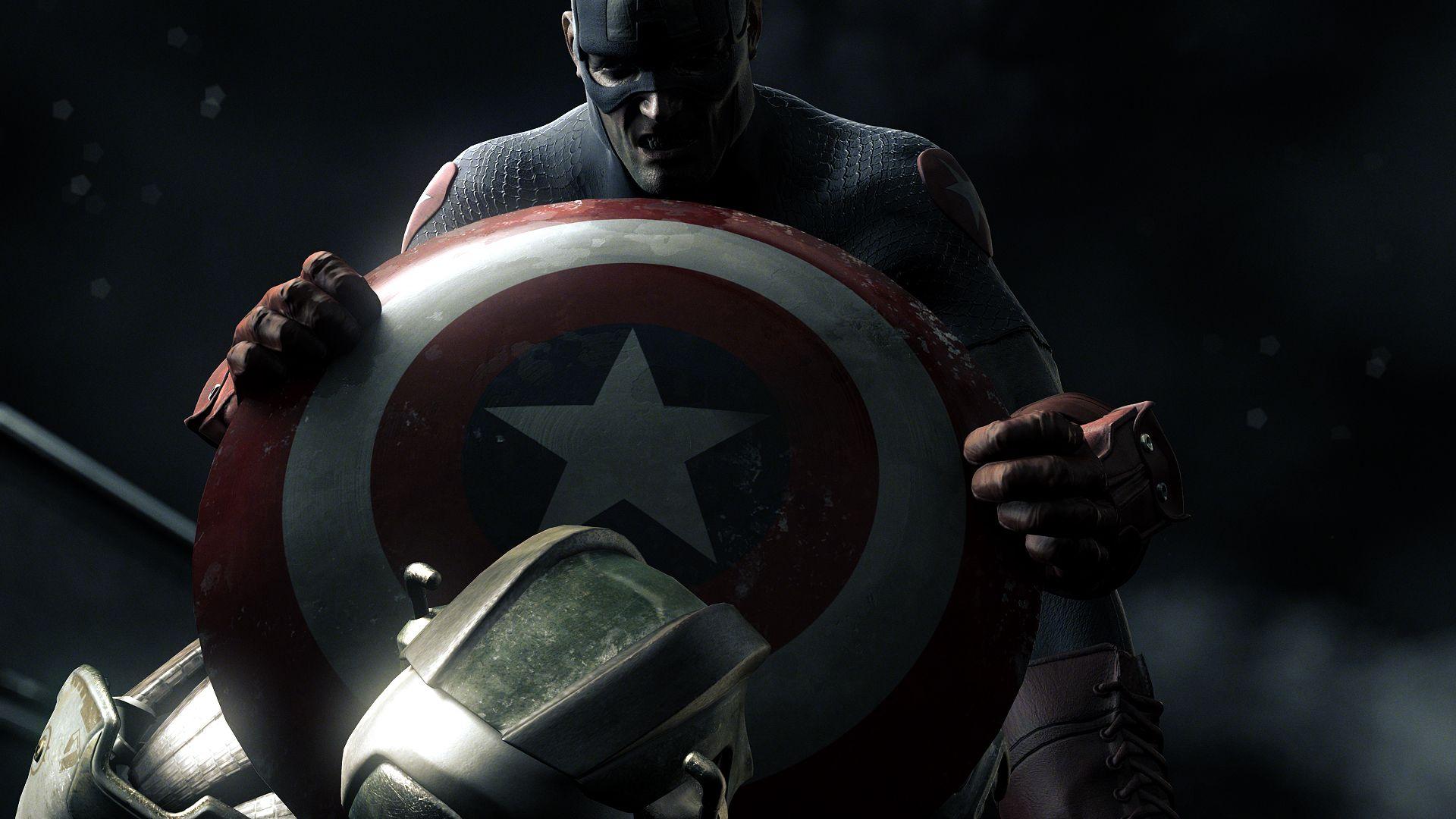 1920x1080 Captain America Shield Marvel Comics HD Wallpaper