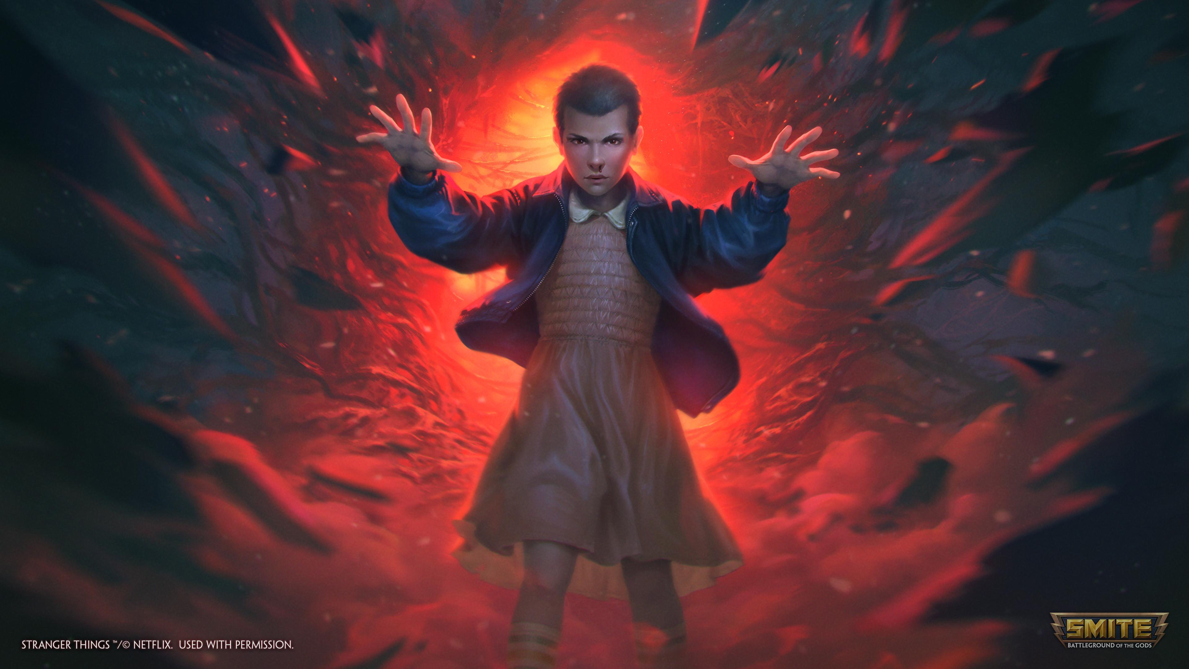 3840x2160 Smite X Stranger Things Scylla 4k Ultra HD Wallpaper