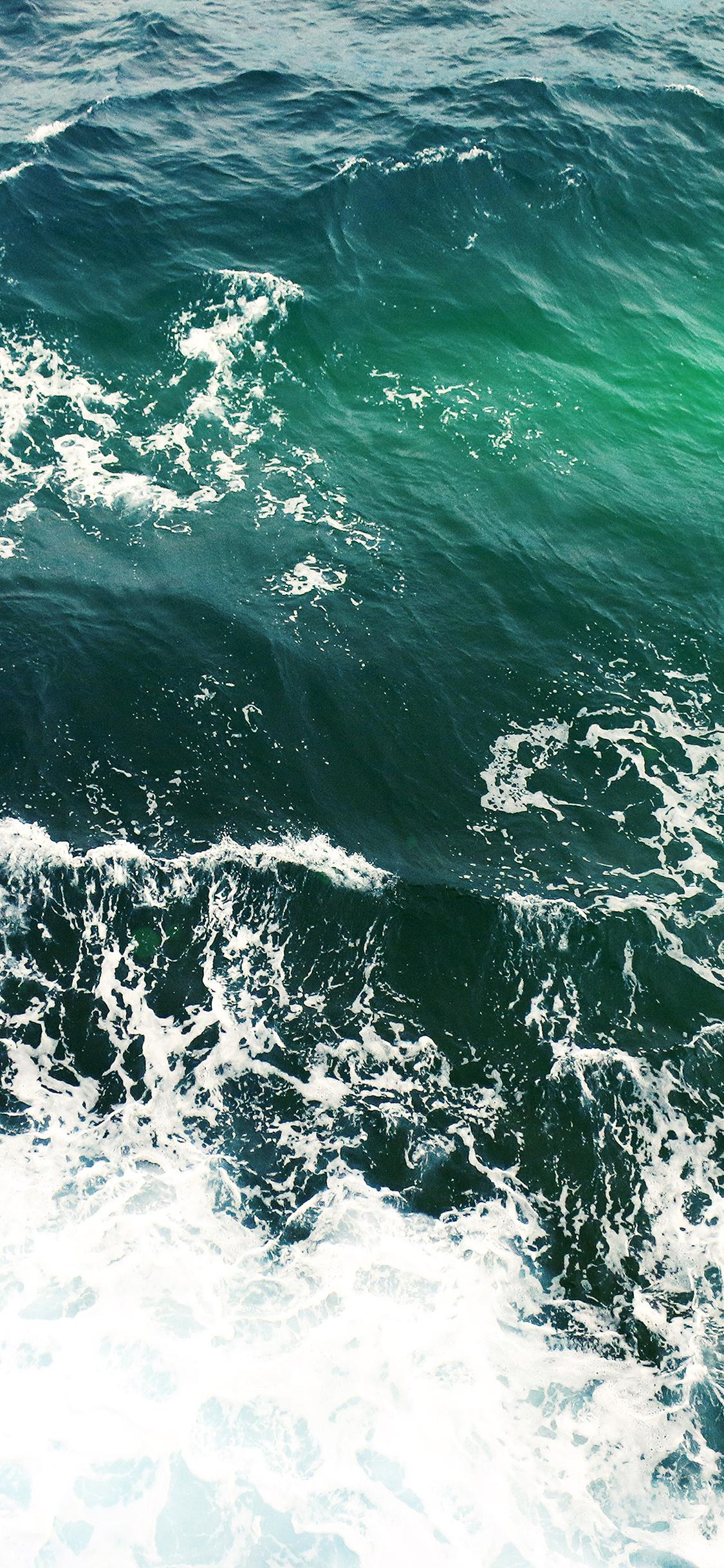 1125x2436 Water Sea Vacation Texture Ocean