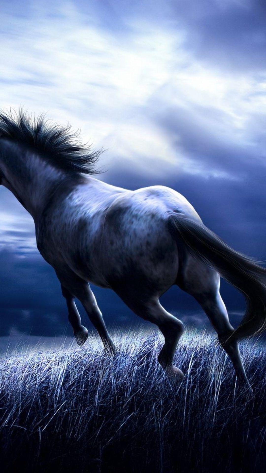 1080x1920 Winter Horse iPhone Wallpaper