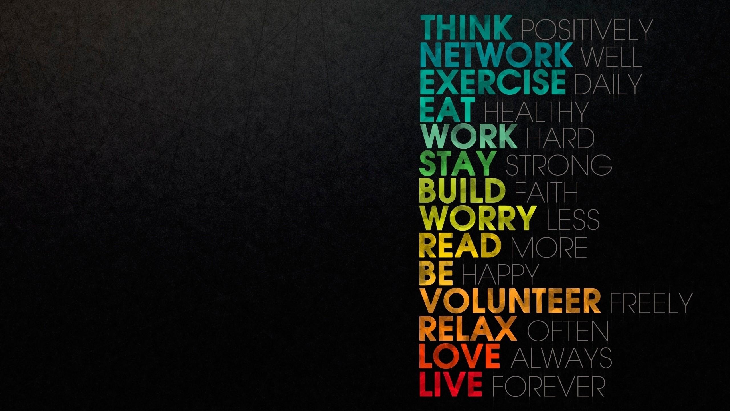 2560x1440 #typography, #minimalism, #dark, #quote, wallpaper. Mocah HD Wallpaper