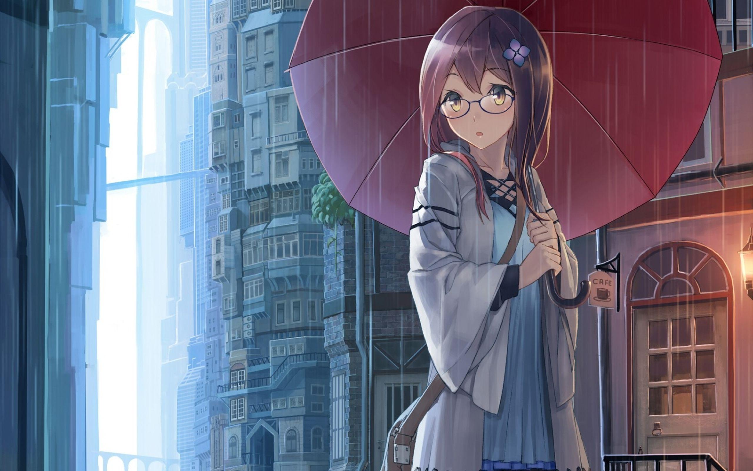 Rain Sad Anime Wallpapers Top Free Rain Sad Anime Backgrounds Wallpaperaccess