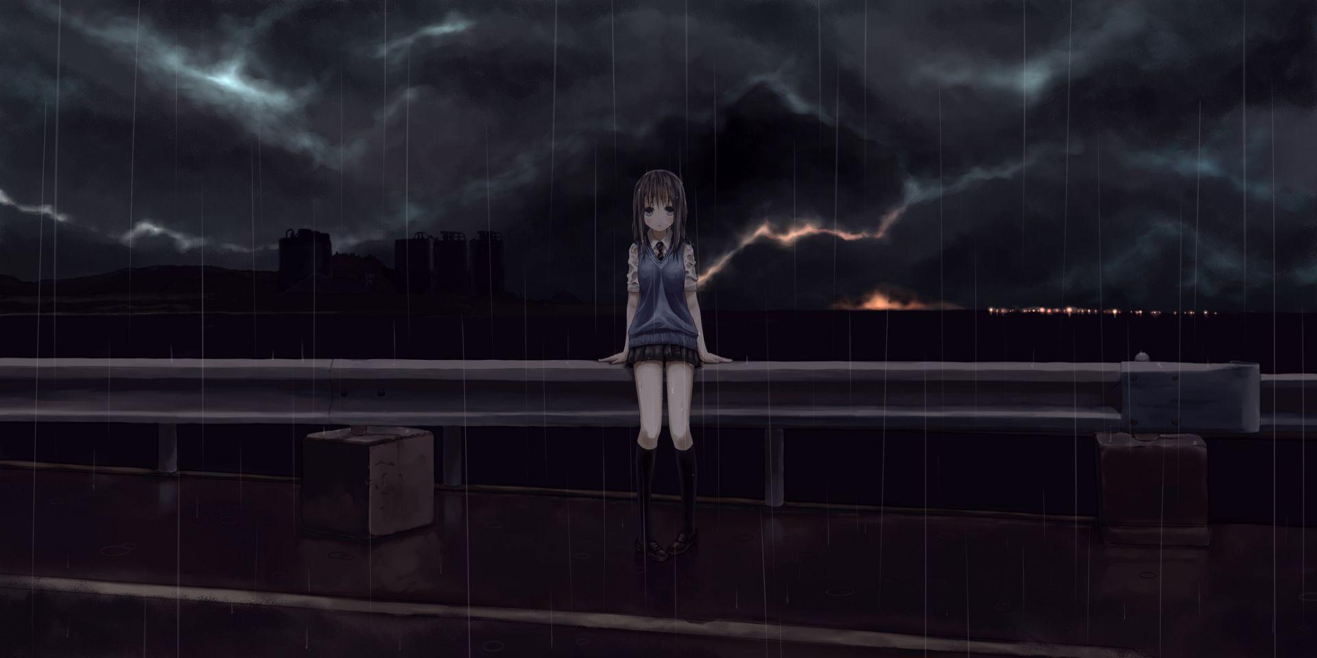 1920x960 Sad Anime Wallpaper