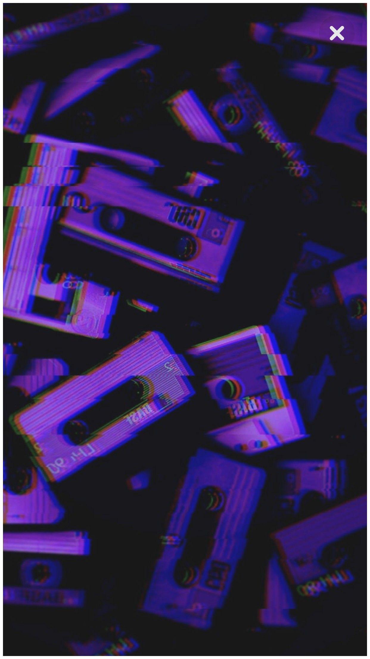 1242x2208 Purple And Black Aesthetic
