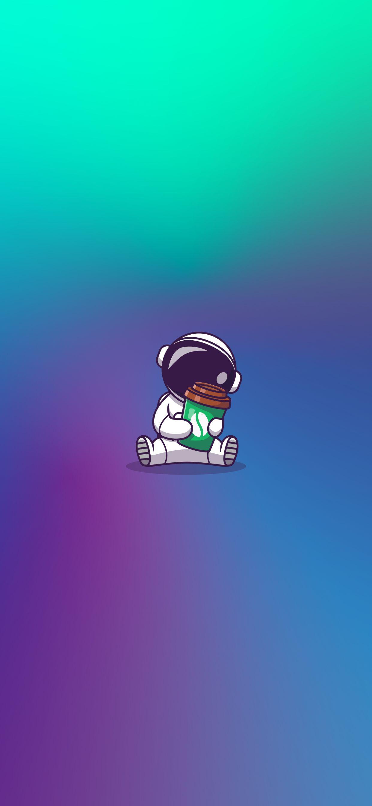 1242x2688 Astronaut Wallpaper for IPhone XS Max [Super Retina HD]