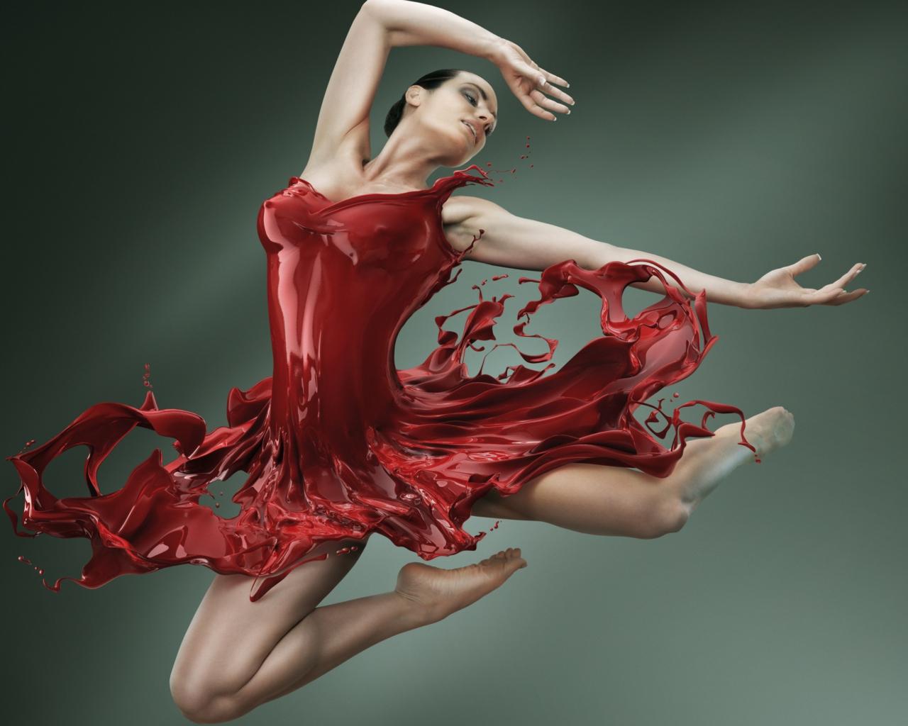 1280x1024 Ballerina Jump Wallpaper for Fullscreen Deskx1024