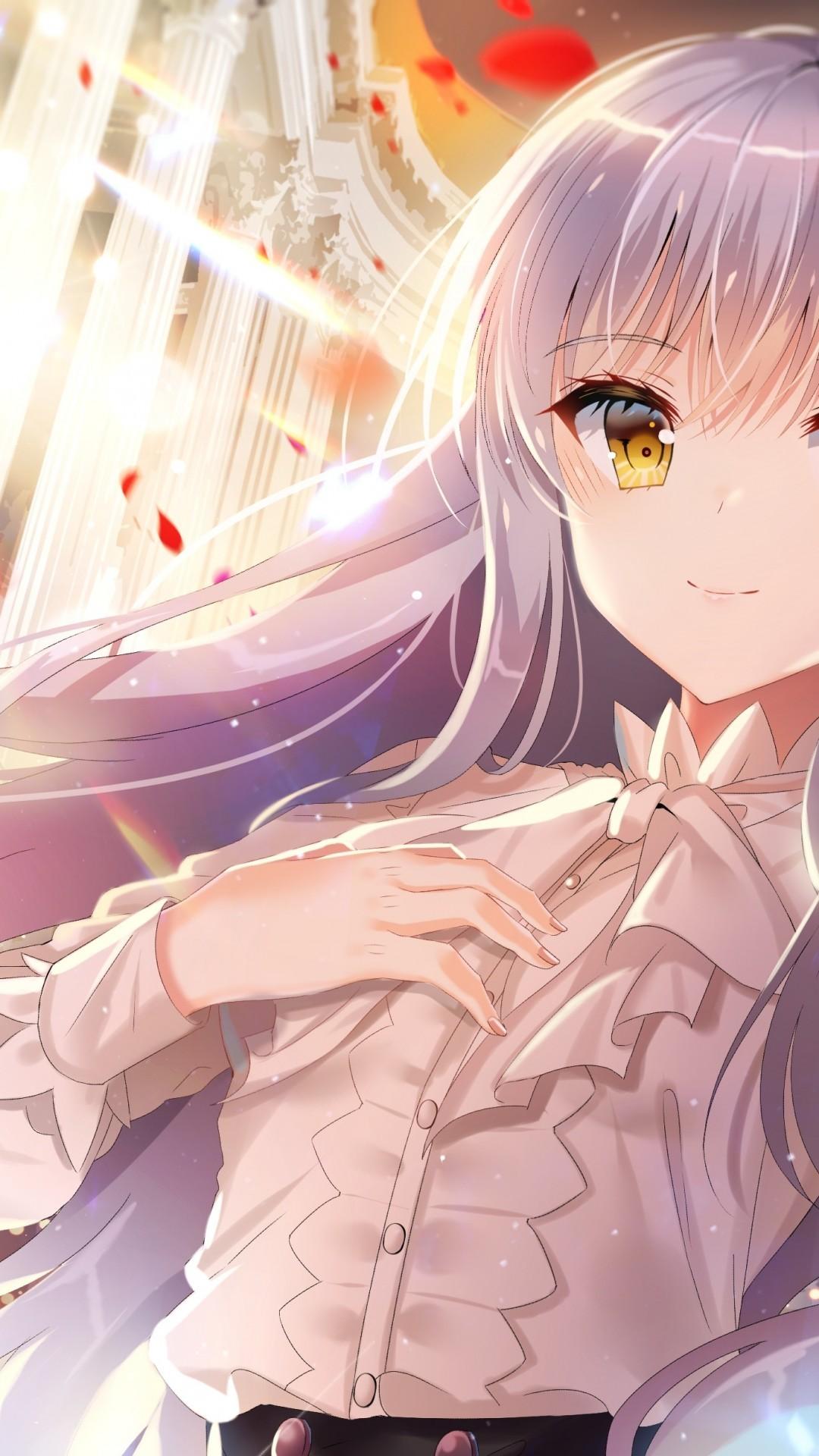 1080x1920 Minato Yukina, Silver Hair, Bang Dream