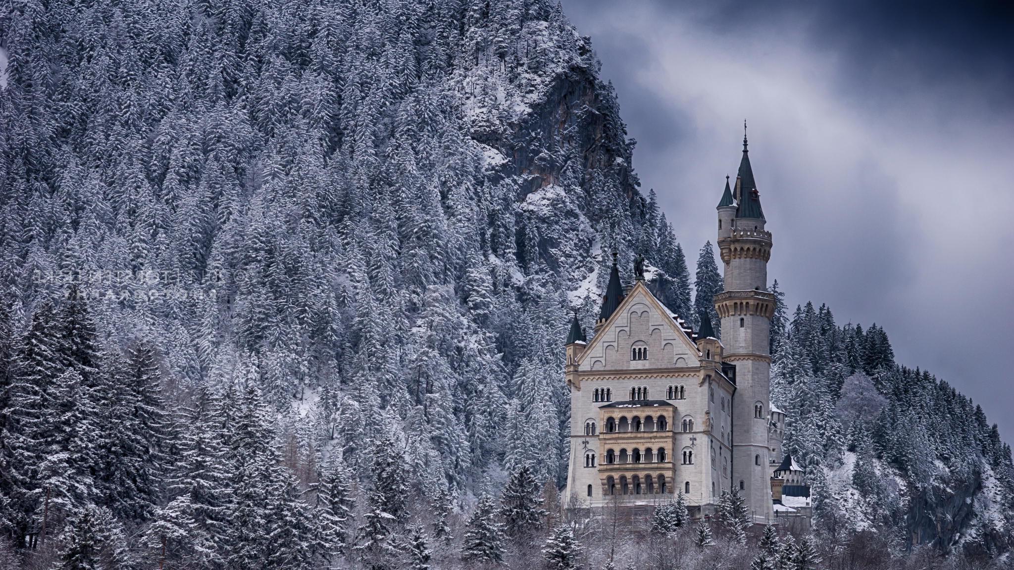 2048x1152 Winter castlex1152 / pixels, wallpaper download