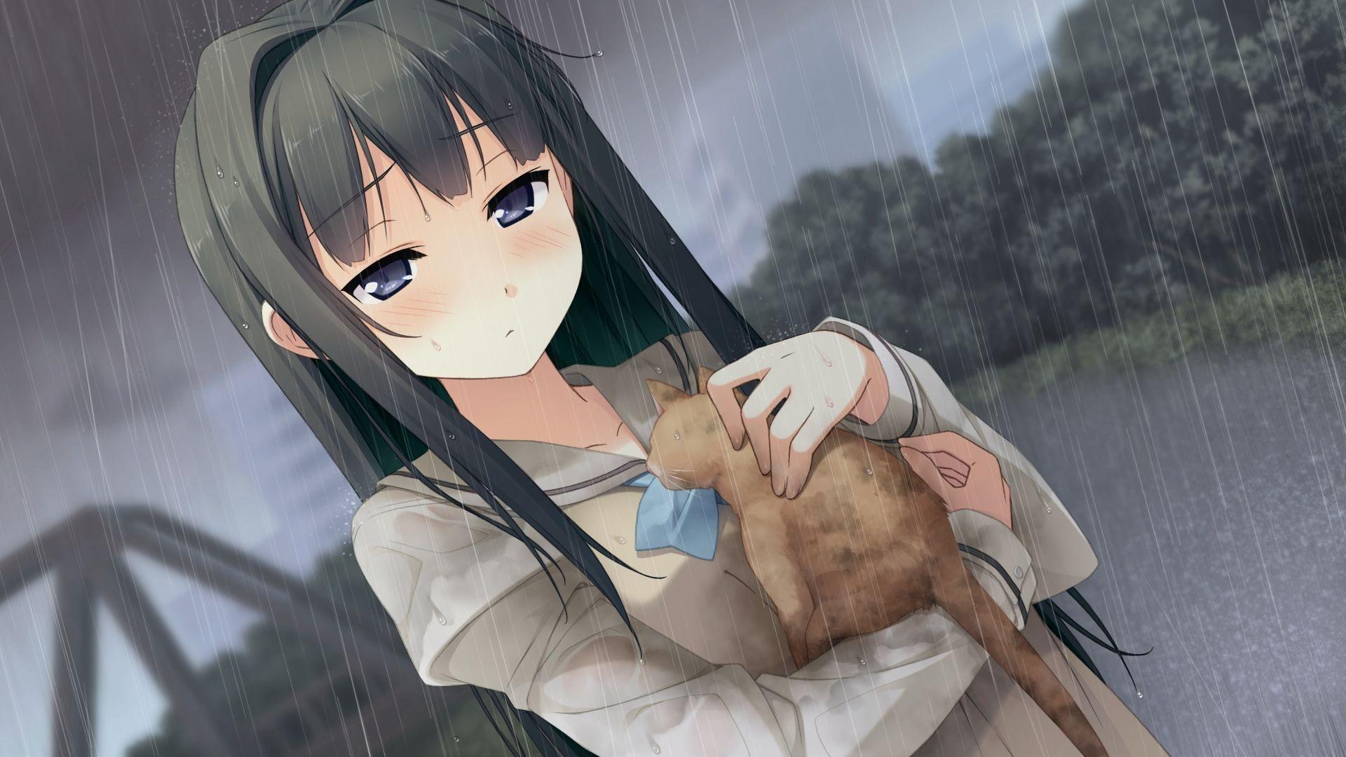 Rain Sad Anime Wallpapers Top Free Rain Sad Anime Backgrounds