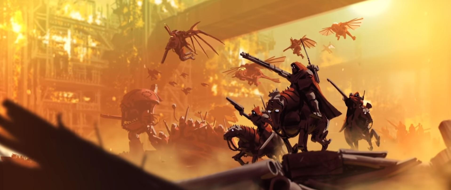 1917x807 Engine War Desktop Background: AdeptusMechanicus