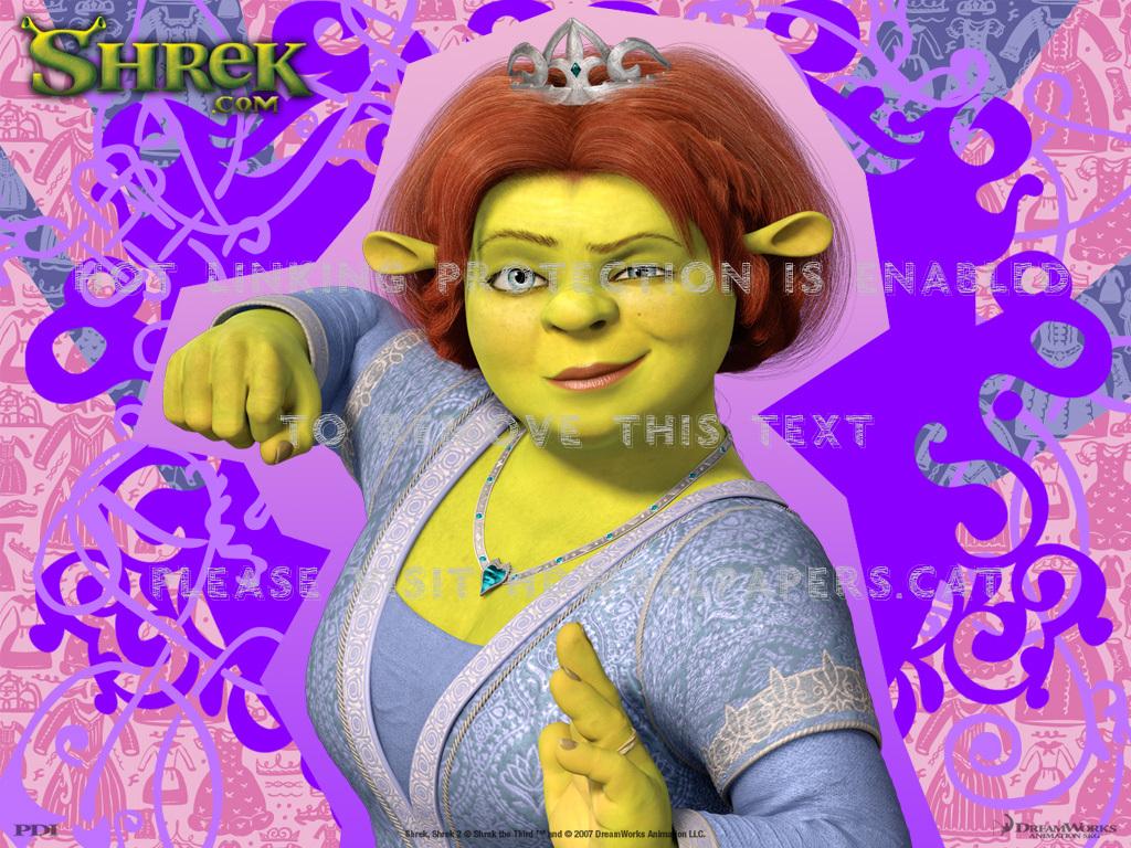 1024x768 don't mess with fiona shrek entertainment