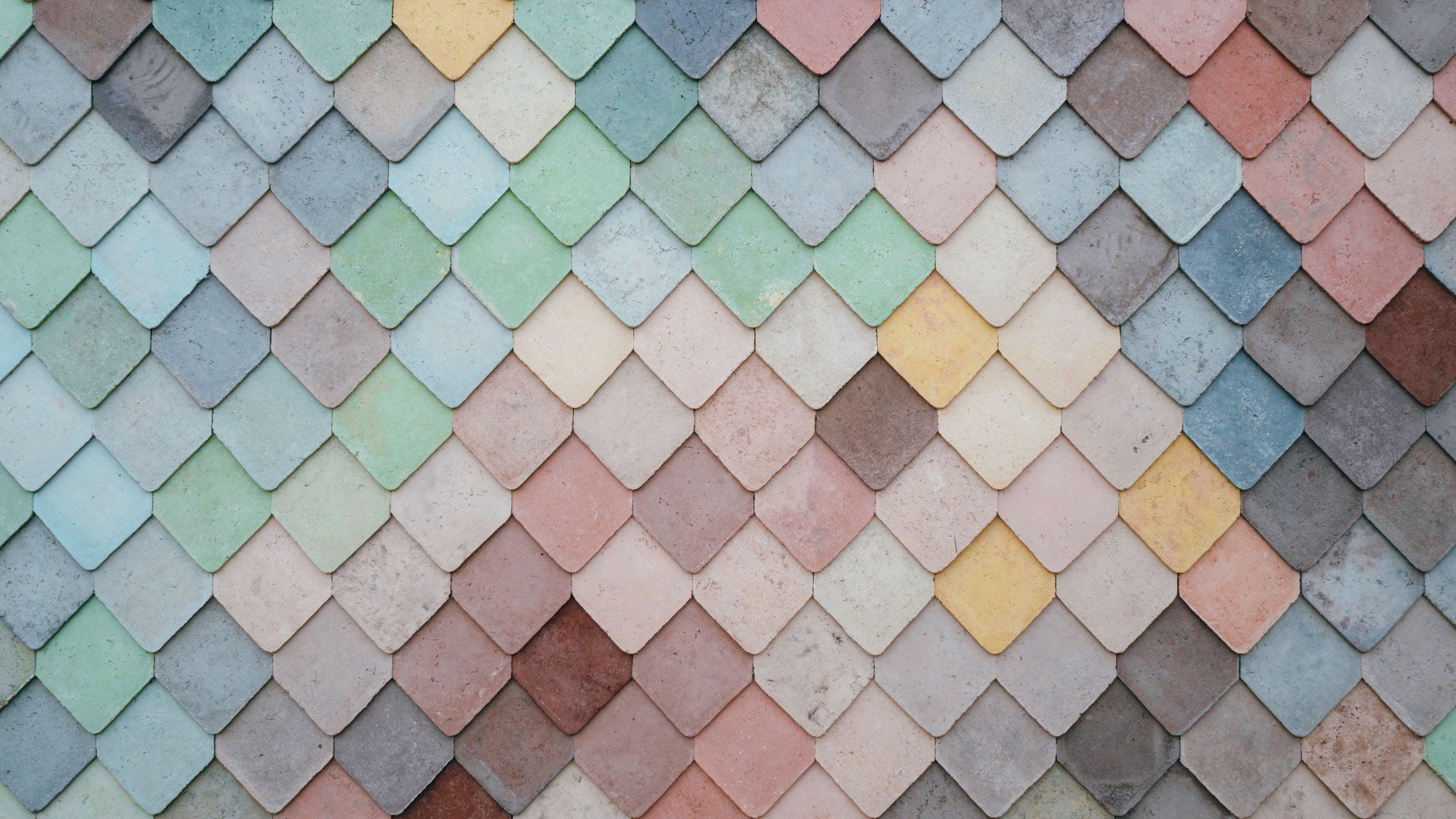 3840x2160 Wallpaper 4k Tile Pattern Pastel 5k Wallpaper