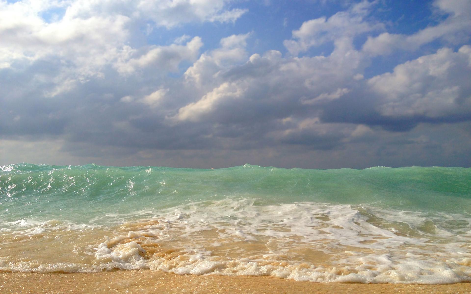 1920x1200 Ocean beach wave
