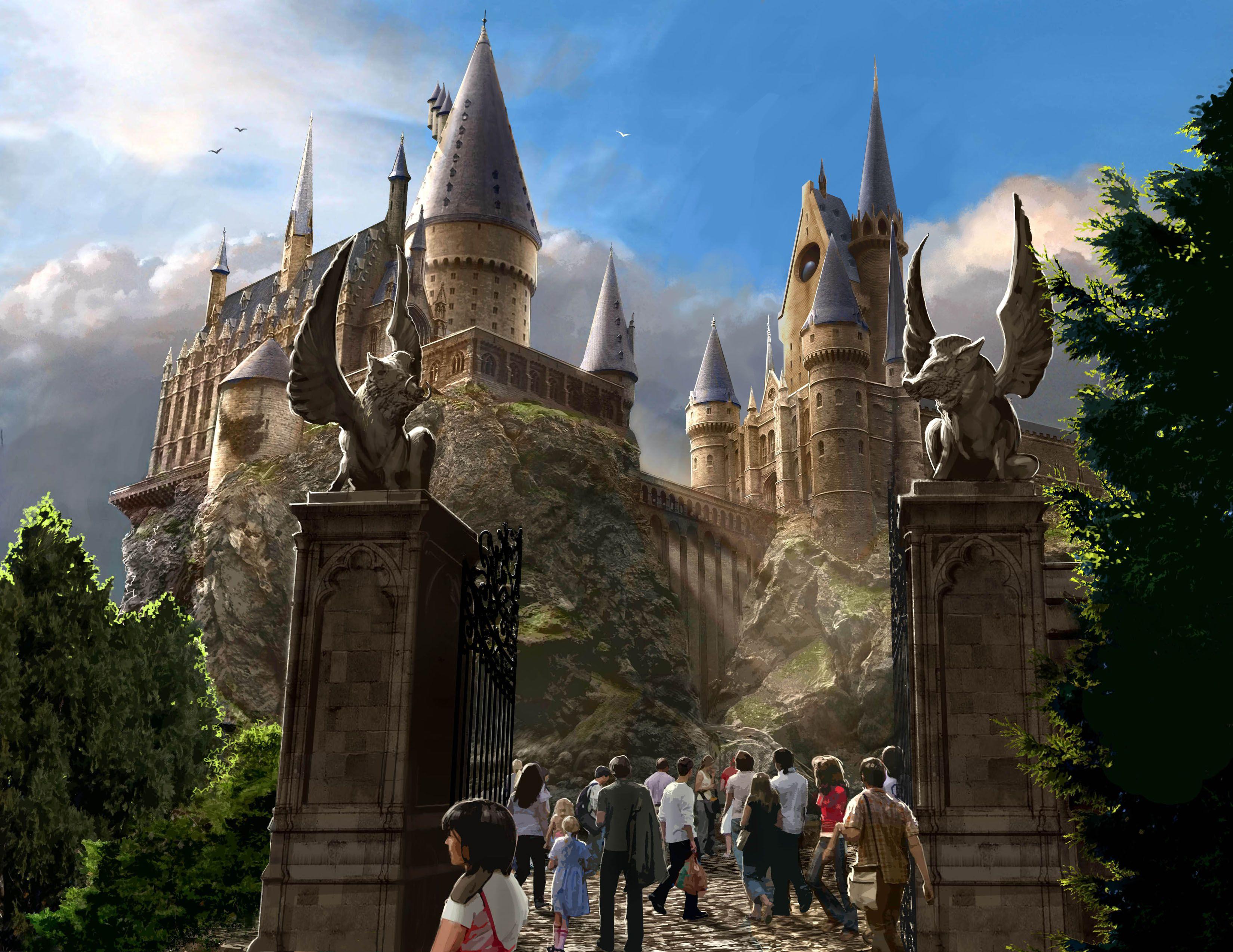 3300x2547 Hogwart's Castle Exterior Desktop Wallpaper