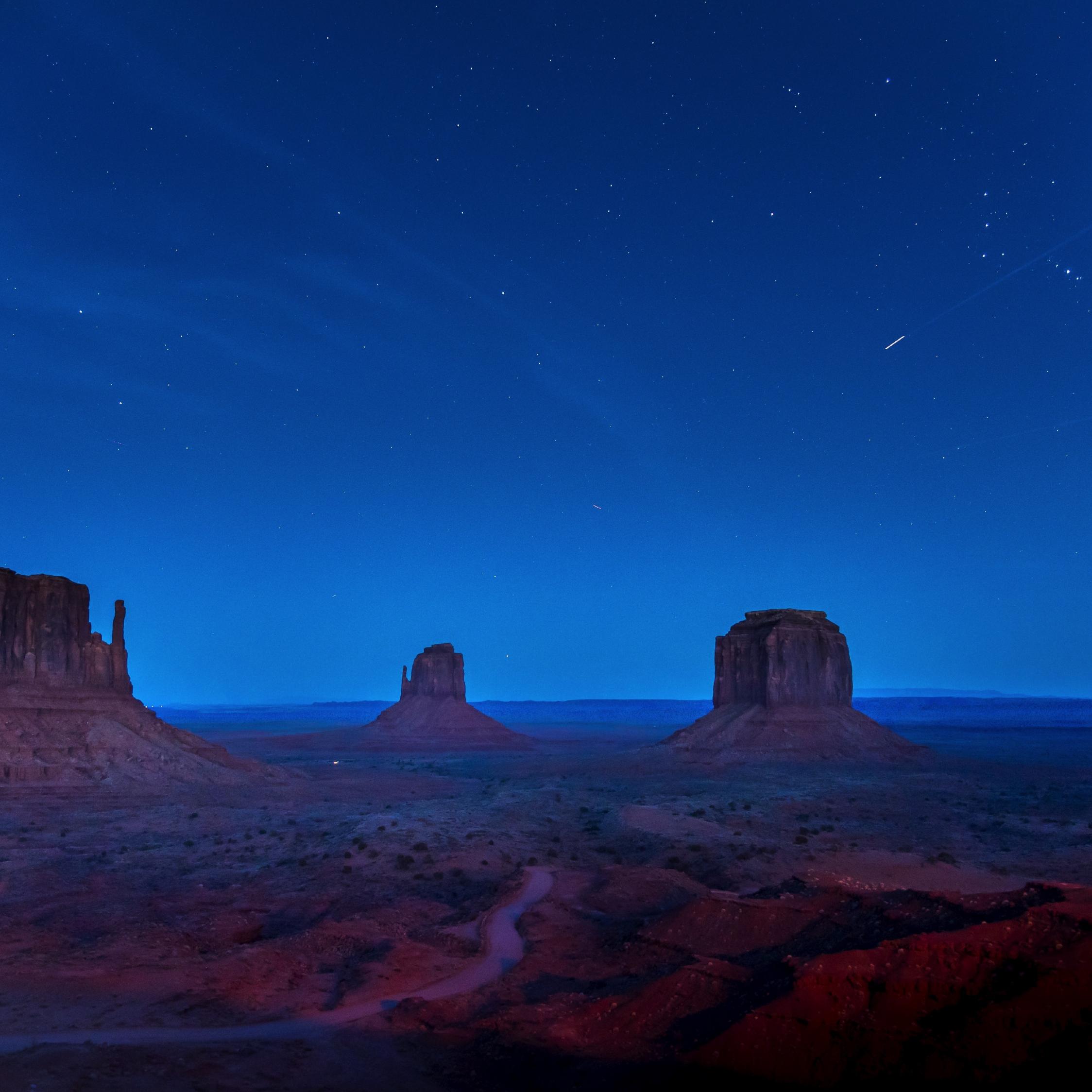 2248x2248 Download 2248x2248 wallpaper landscape, monument valley, usa, night, ipad air, ipad air ipad ipad ipad mini ipad mini 2248x2248 HD image, background, 2499