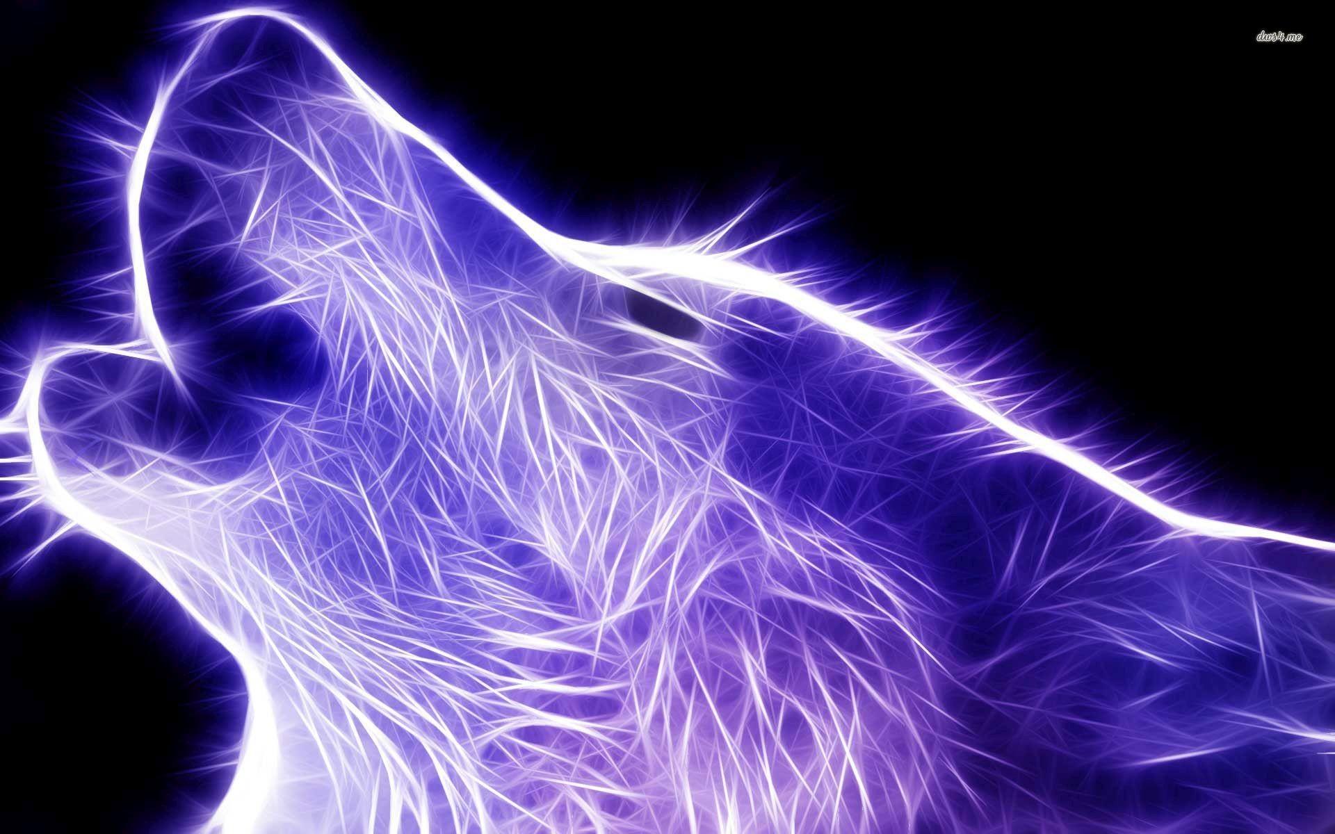 1920x1200 1920x Blue Wolf Digital Art HD Desktop Wallpaper