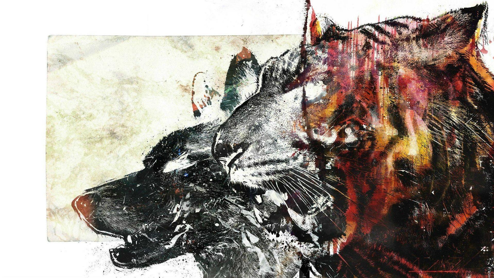 1920x1080 wolf, Digital Art Wallpaper HD / Desktop and Mobile Background