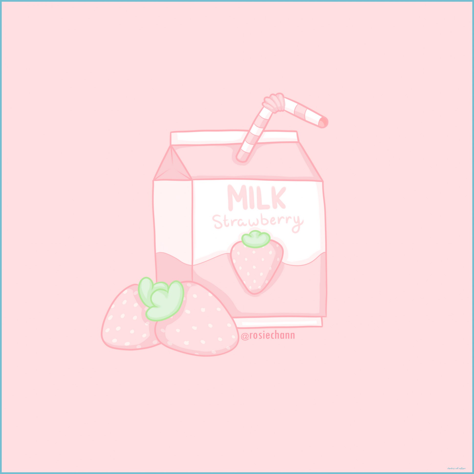1940x1940 The Best 25 Kawaii Aesthetic Korean Strawberry Milk Wallpaper