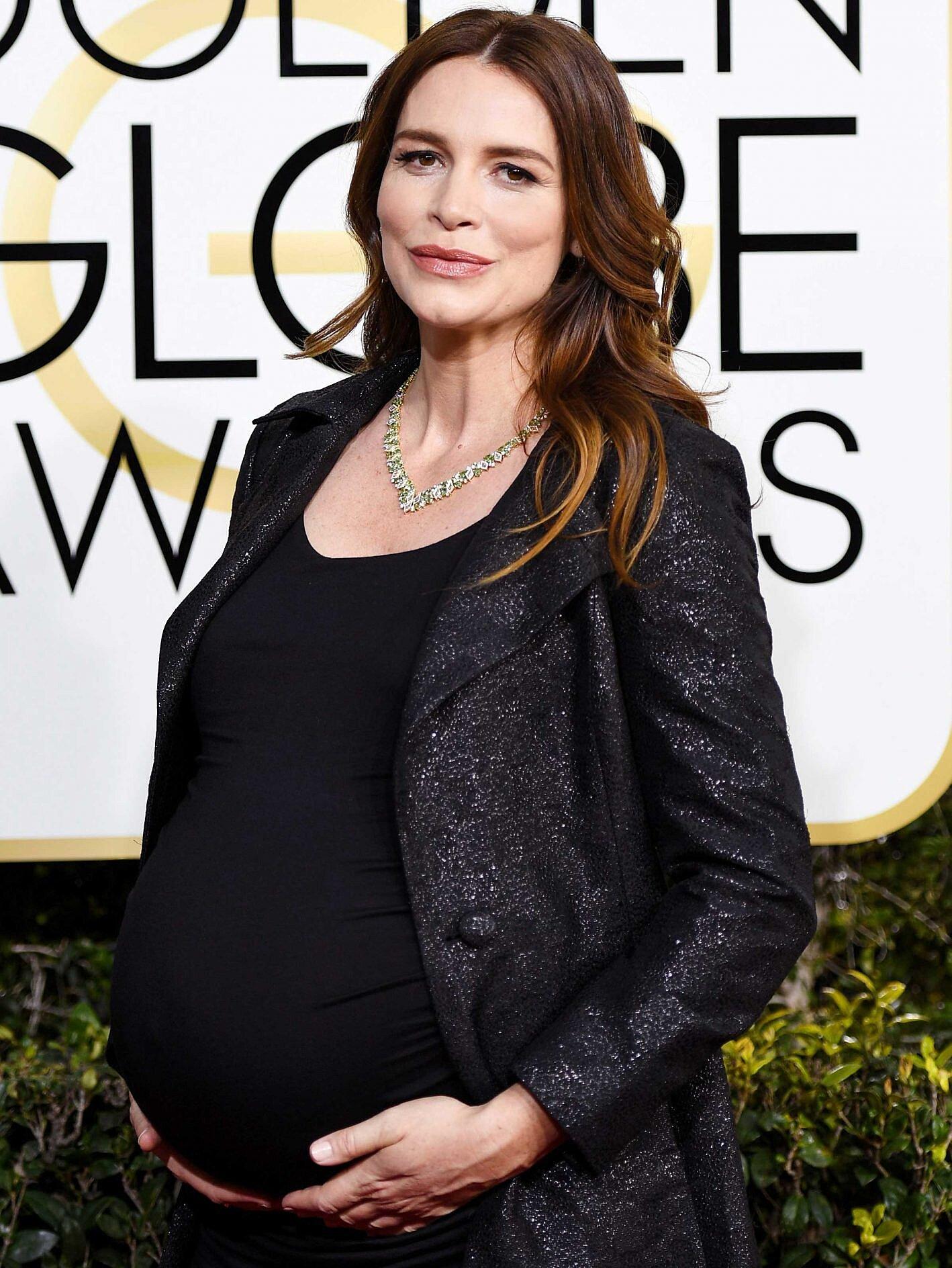 1418x1888 Saffron Burrows Welcomes Second Child with Wife Alison Balian