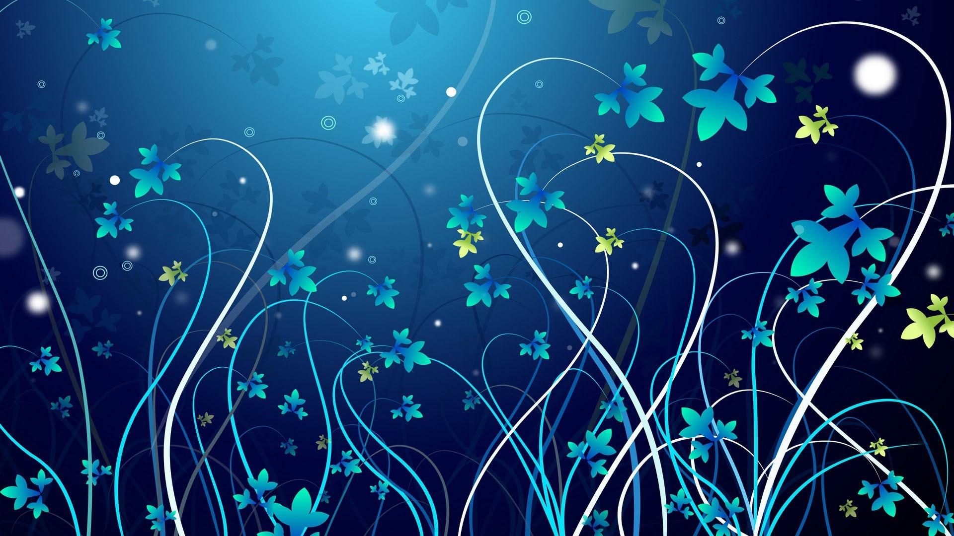 1920x1080 abstract blue flowers patterns textures 1920x1080 wallpaper