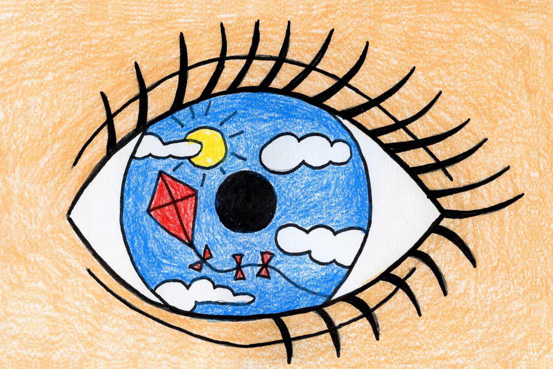 1800x1200 Easy How to Draw an Eye like Magritte Tutorial and Eye Coloring Page · Art Projects for Kids