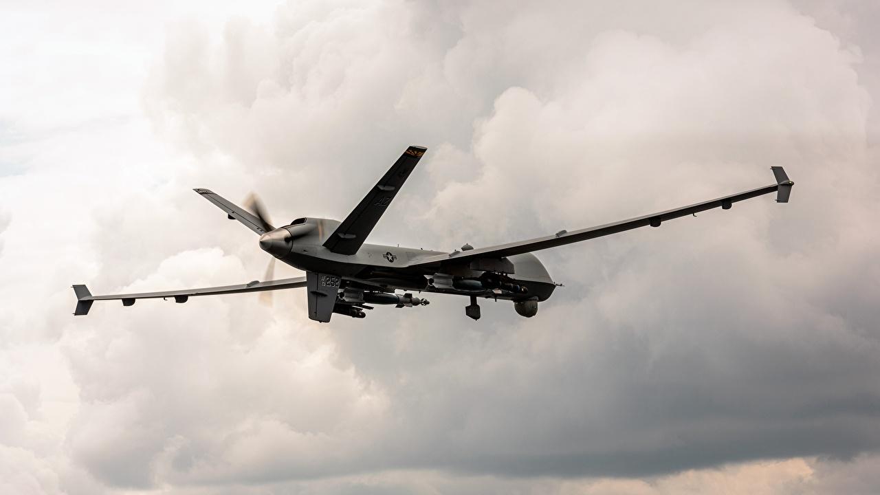 1280x720 Desktop Wallpaper UAV MQ 9 Reaper US Air Force Flight Aviation