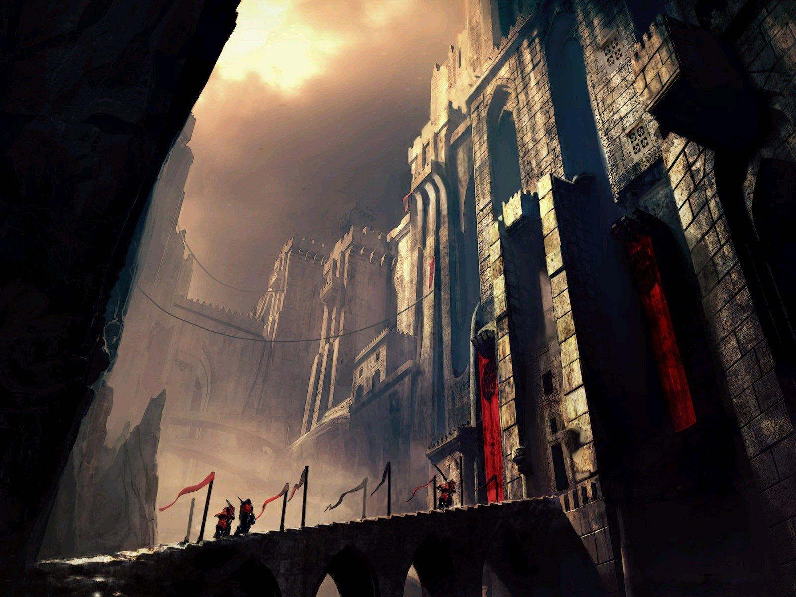 1600x1200 Free Ancient Castle Fantasy computer desktop wallpaper