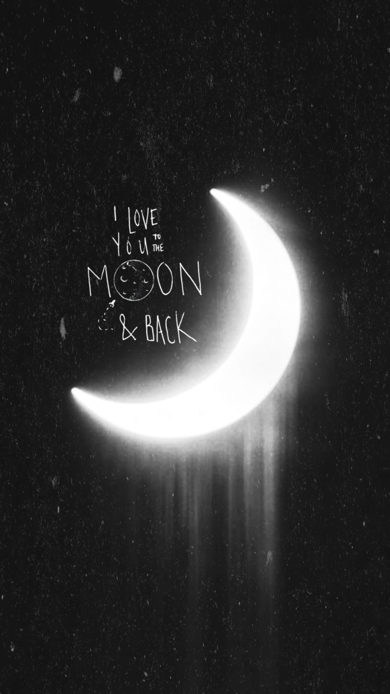 1288x2289 Moon Love Wallpaper