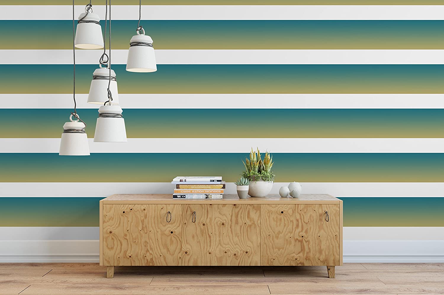 1500x998 CostaCover Ombre Sunset Color Removable Wallpaper Geometric Self Adhesive Vinyl Wall Paper CC127 : Handmade Products