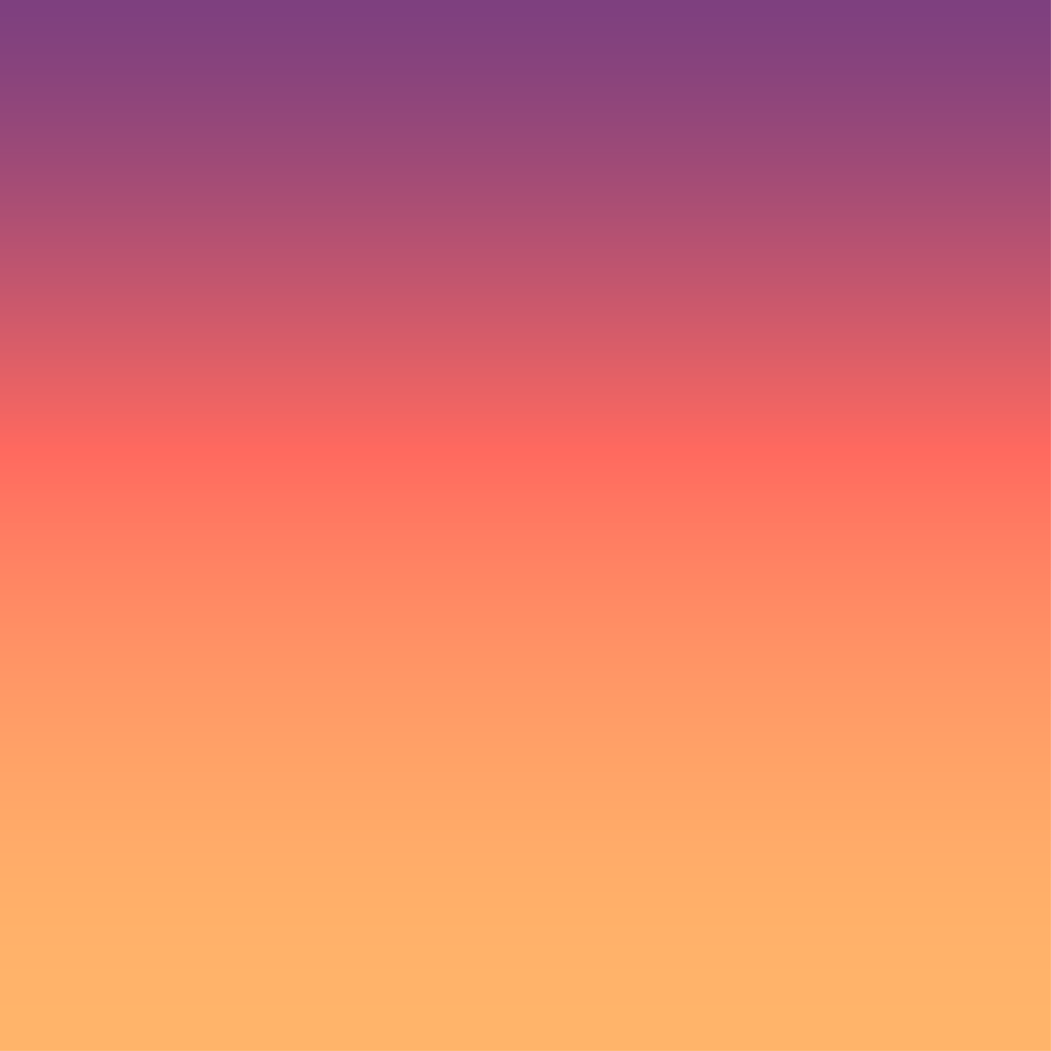 2048x2048 Misty Sunset Purple and Orange Ombre Wall Mural