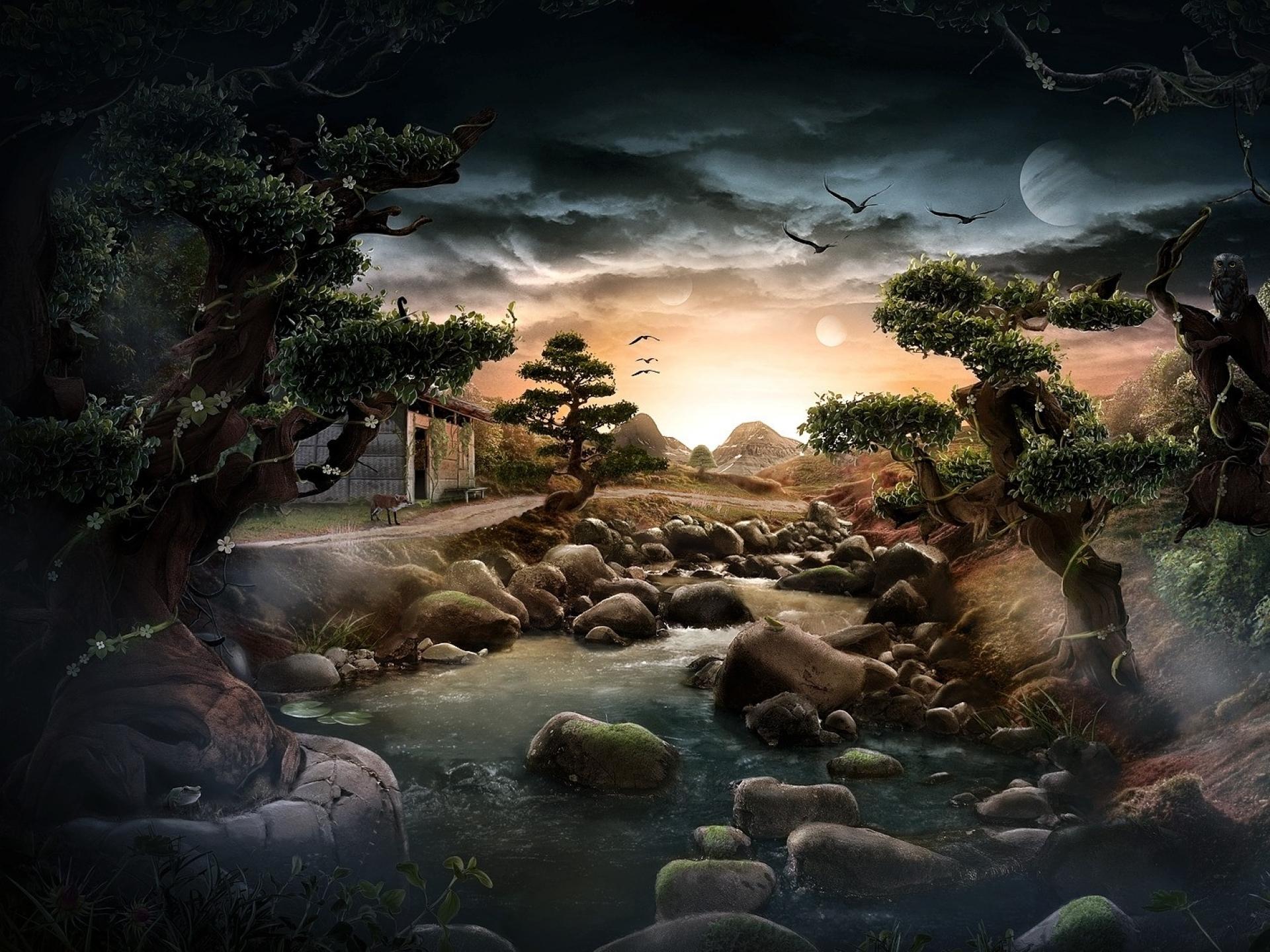 1920x1440 Landscapes science fiction fantasy wallpaperx1440