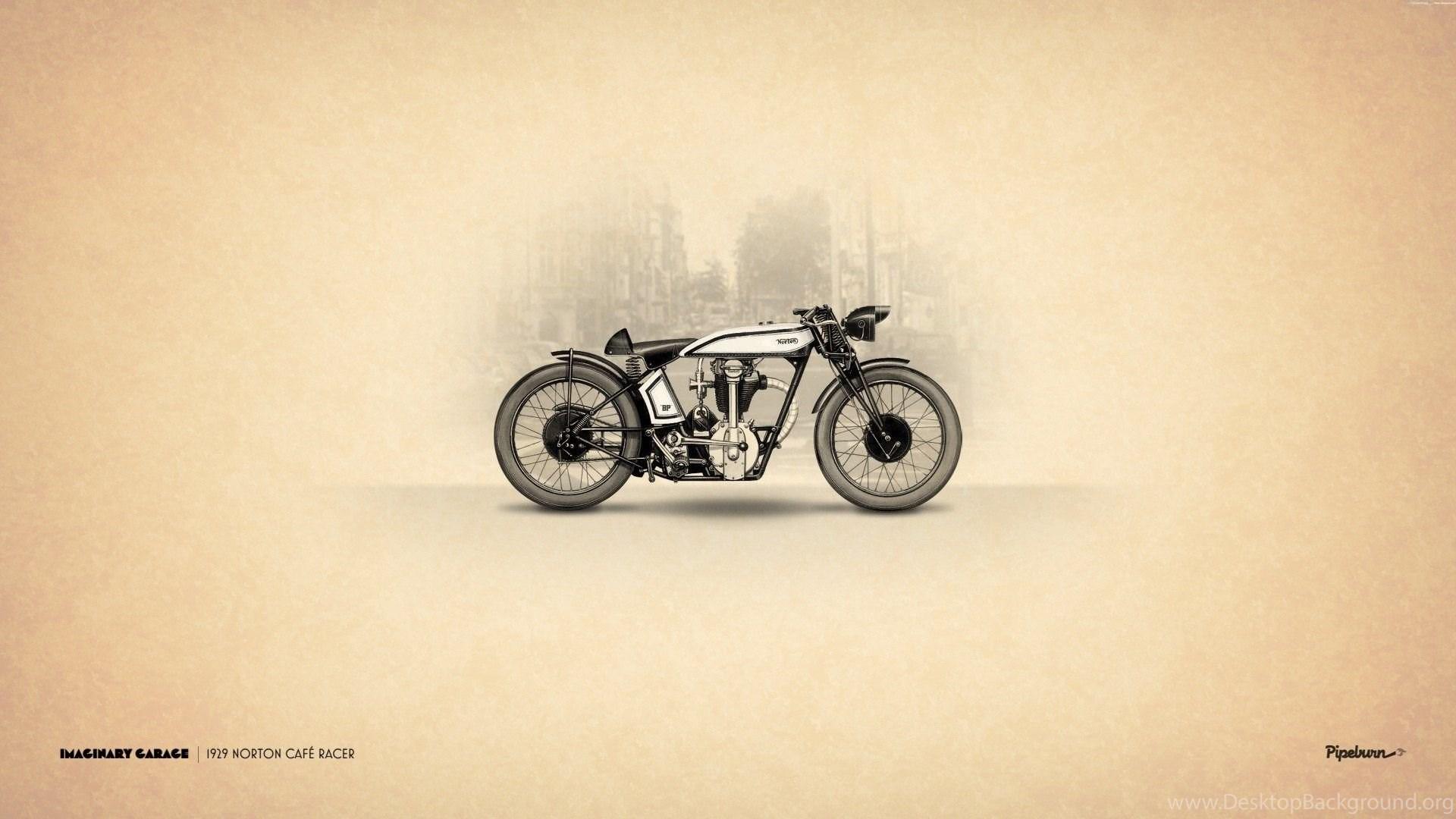 1920x1080 Vintage Retro Motorbike Art HD Wallpaper Wallpaper Desktop Background