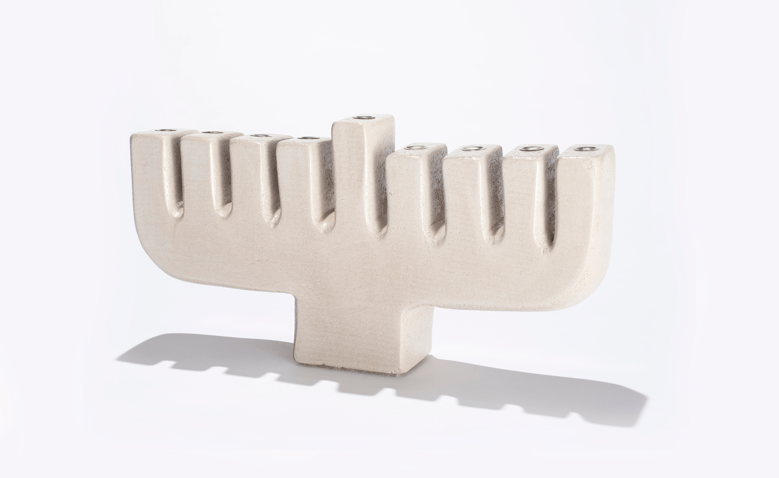 1600x981 Discover this concrete Hanukkah menorah. Wallpaper*