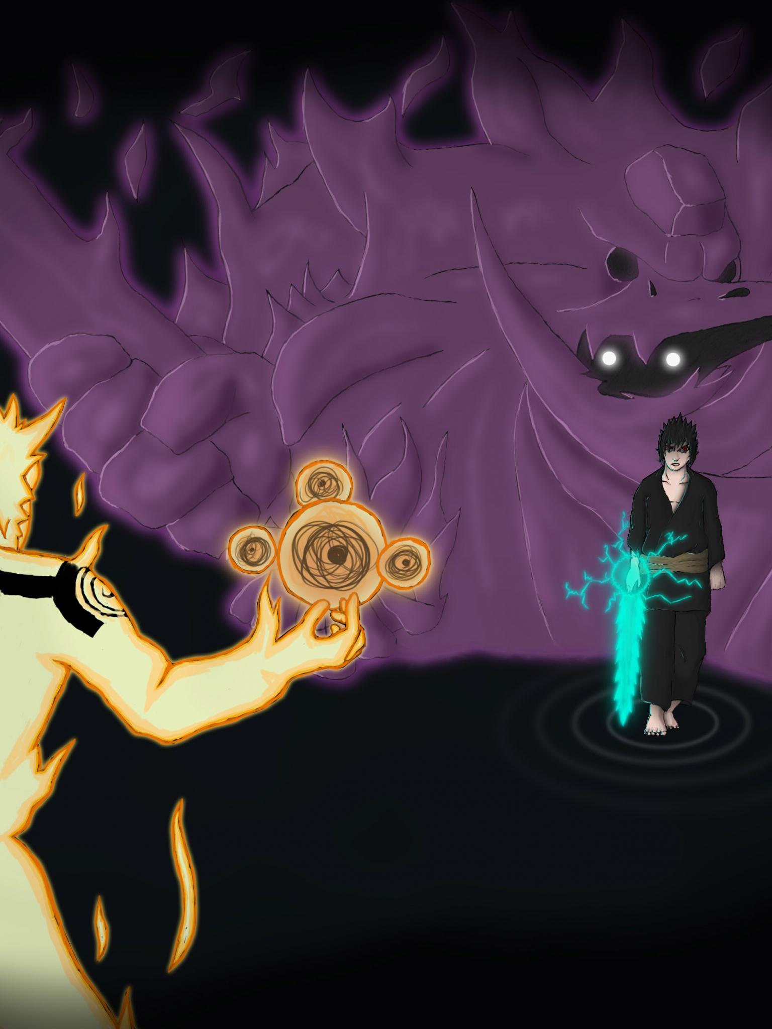 1536x2048 Free download <b>Susanoo</b> de <b>Sasuke</b> Vs Multiplicaciones del Kyubi Kur...