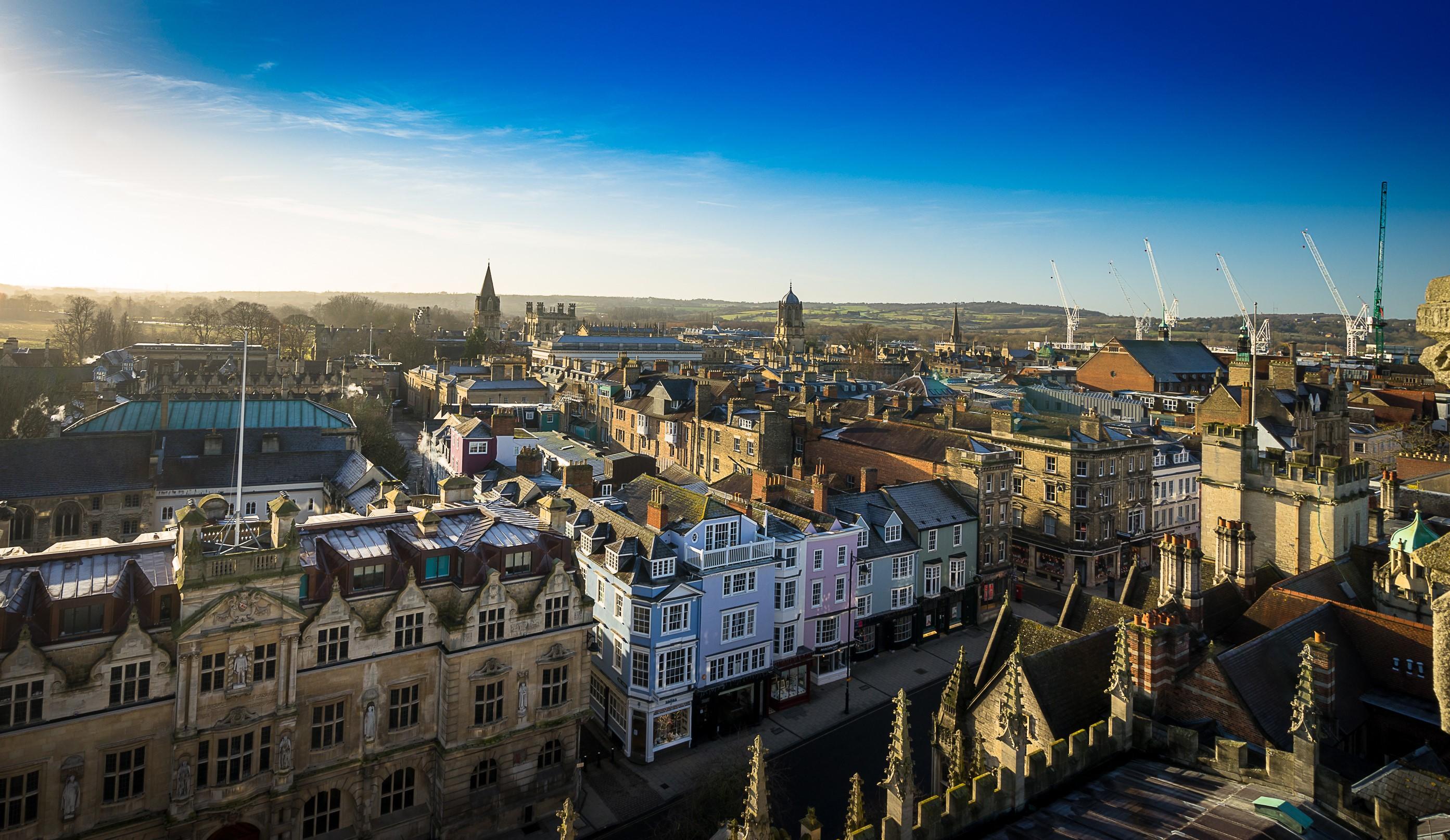 2786x1615 Oxford, England, Houses, Street. Mocah HD Wallpaper