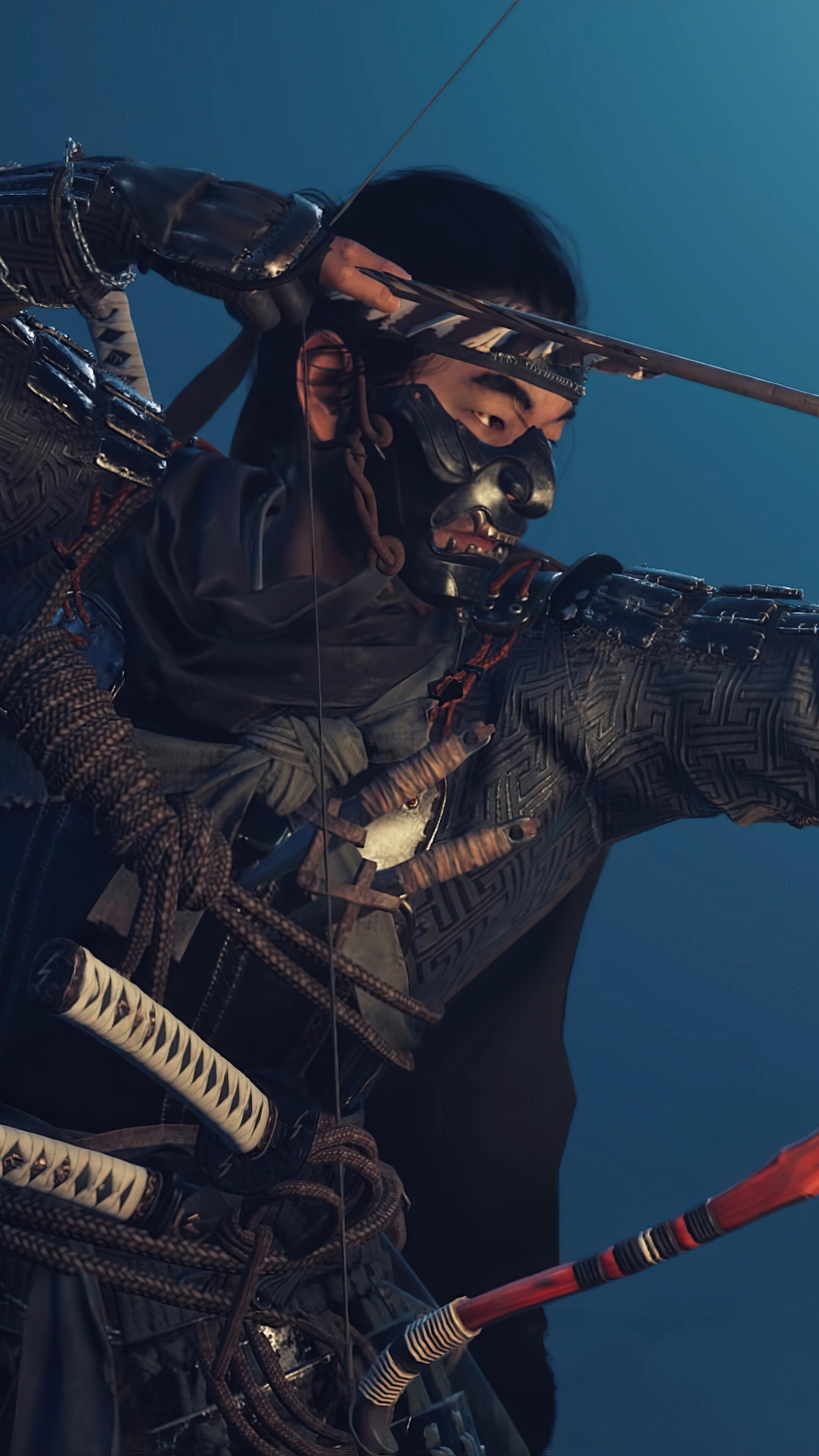 2160x3840 Ghost of Tsushima, Samurai, Archer, 4K phone HD Wallpaper, Image, Background, Photo and Picture HD Wallpaper