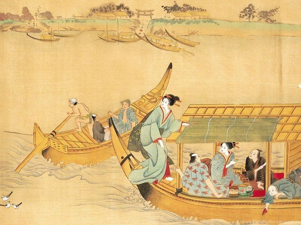 1024x768 Japanese Painting Wallpaper, Artsy Wallpaper & Picture Free